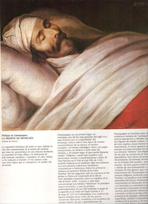 LAMINA V20301: La muerte de Richelieu por Philippe de Champaigne