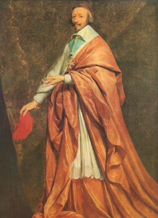 LAMINA V20300: Retrato de Richelieu por Philippe de Champaigne