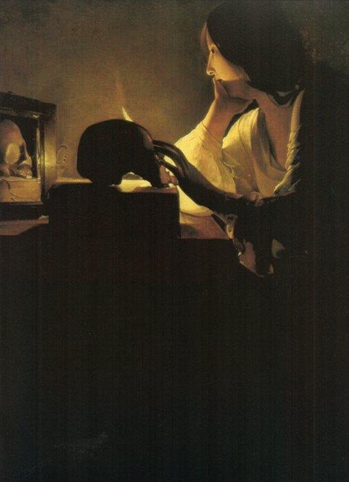 LAMINA V20297: La Magdalena penitente por Georges de la Tour