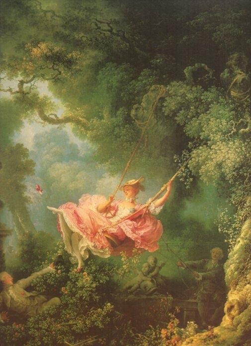 LAMINA V20307: El columpio por Jean-Honore Fragonard