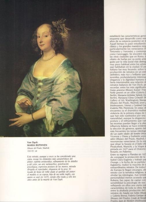 LAMINA V20323: Maria Ruthven por Van Dyck