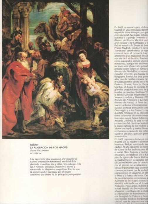 LAMINA V20316: La adoracion de los Magos por Rubens