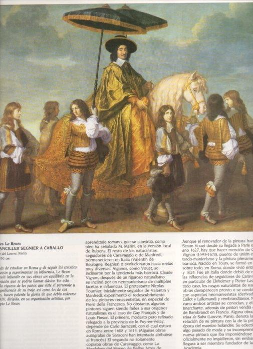 LAMINA V20259: El canceller Segnier a caballo por Charles Le Brun