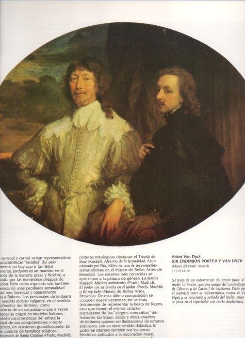 LAMINA V20258: Sir Endimion Porter y Van Dyck por Van Dyck