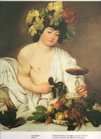 LAMINA V20249: Baco por Caravaggio