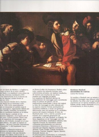 LAMINA V20247: Jugadores de cartas por Bartolomeo Manfredi