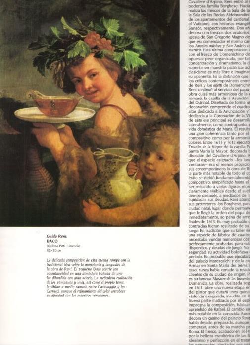 LAMINA V20277: Baco por Guido Reni