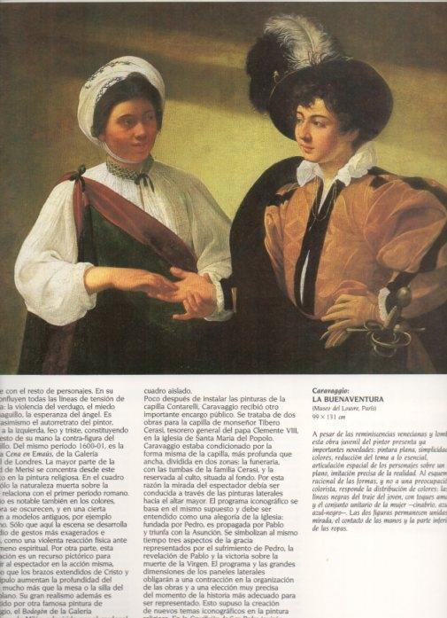 LAMINA V20274: La buenaventura por Caravaggio