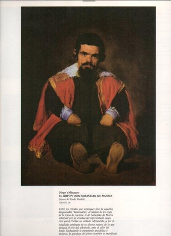 LAMINA V20267: El bufon Don Sebastian de Morra por Velazquez