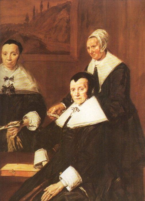 LAMINA V20328: Las regentes del asilo de ancianos fragmento por Frans Hals