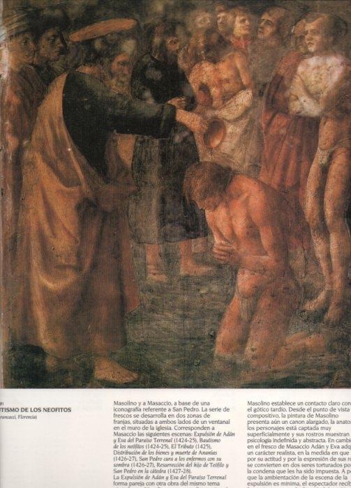 LAMINA V20388: El bautismo de los neofitos por Masaccio