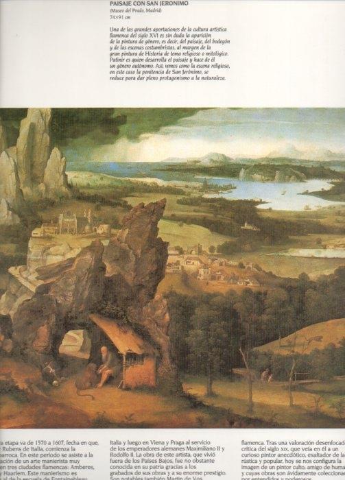 LAMINA V20383: Paisaje con San Jeronimo por Joachim Patinir