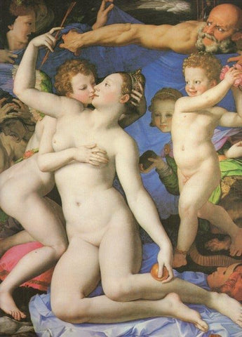LAMINA V20377: Alegoria del amor por Bronzino
