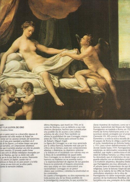 LAMINA V20376: Danae y la lluvia de oro por Correggio