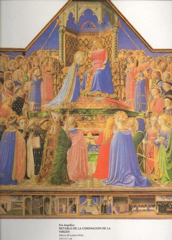 LAMINA V20391: Retablo de la coronacion de la Virgen por Fra Angelico