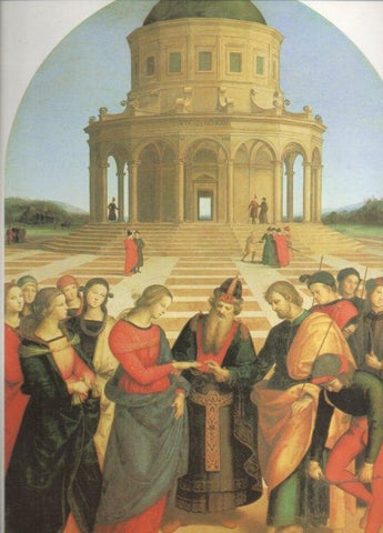 LAMINA V20409: Los desposorios de la Virgen por Rafael