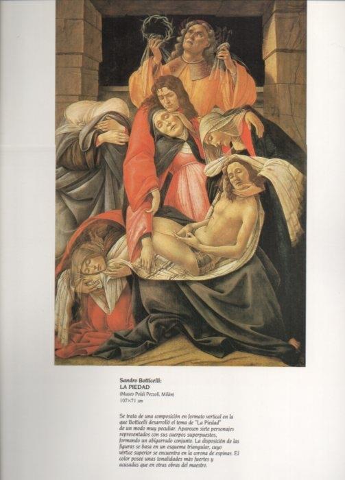 LAMINA V20407: La Piedad por Botticelli