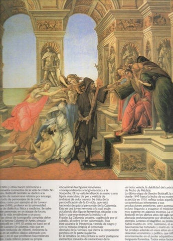 LAMINA V20406: La calumnia fragmento por Botticelli