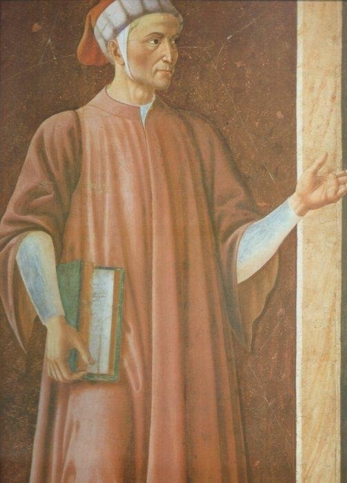 LAMINA V20396: Dante por Andrea del Castagno