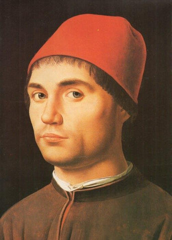 LAMINA V20372: Retrato de un hombre por Antonello da Mesina
