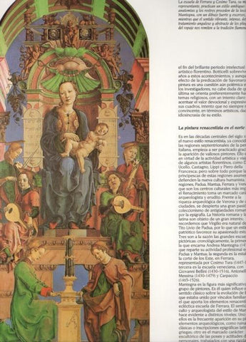 LAMINA V20371: Virgen con el Niño y angeles musicos por Cosimo Tura