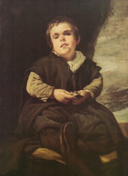 LAMINA V20345: El niño de Vallecas Francisco Lezcano por Velazquez