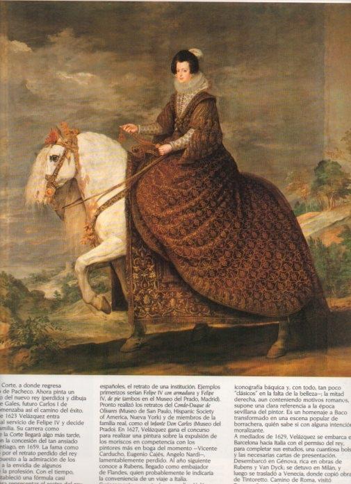 LAMINA V20348: La reina Isabel de Francia por Velazquez