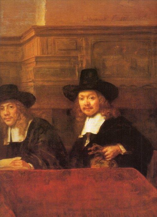 LAMINA V20334: Fragmento los sindicos pañeros por Rembrandt