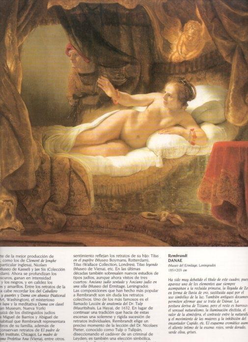 LAMINA V20332: Danae por Rembrandt
