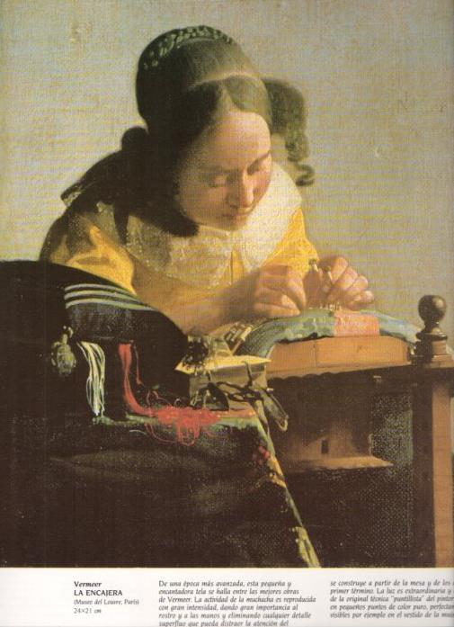 LAMINA V20338: La encajera por Vermeer