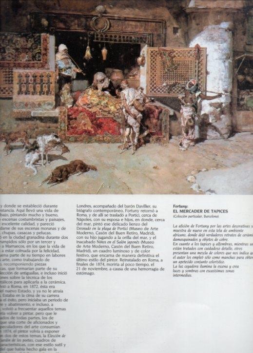 LAMINA V20585: El mercader de tapices por M. Fortuny