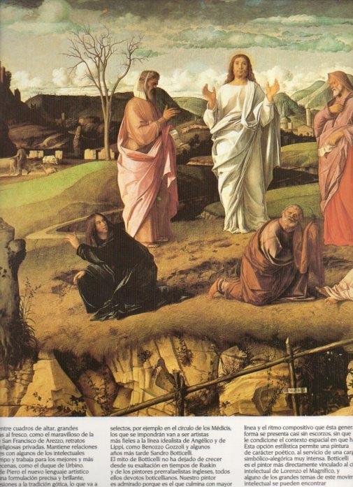 LAMINA V20369: La transfiguracion fragmento por Giovanni Bellini