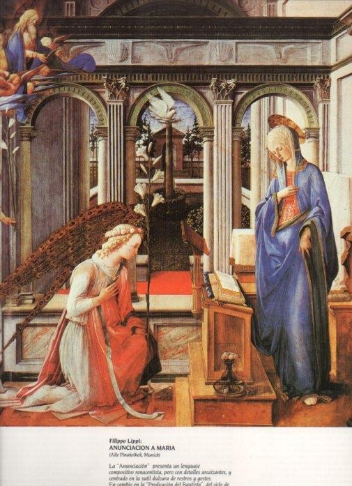 LAMINA V20367: Anunciacion a Maria por Filippo Lippi
