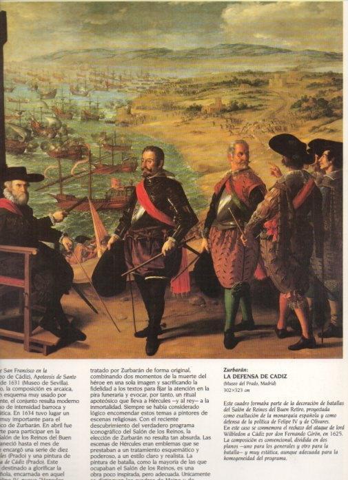 LAMINA V20354: La defensa de Cadiz por Zurbaran