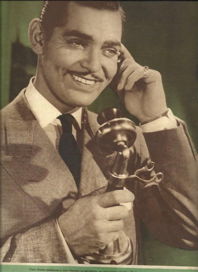 LAMINA 32396: Clark Gable en una escena de Entre esposa y secretaria