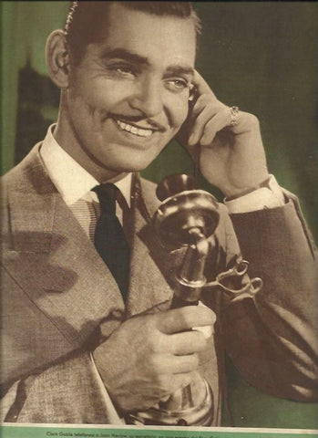 LAMINA 32396: Clark Gable en una escena de Entre esposa y secretaria