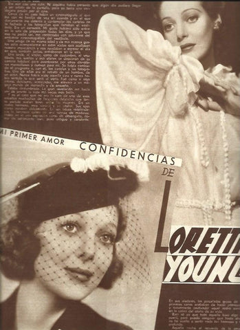 LAMINA 32374: Loreta Young
