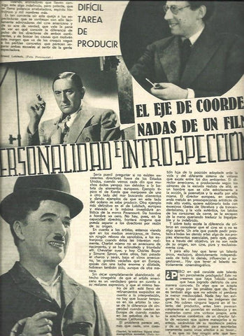 LAMINA 32375: Alexander Korda y Charles Chaplin