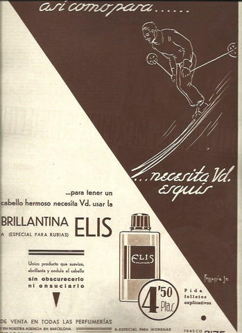 LAMINA 32376: Publicidad de Brillantina Elis