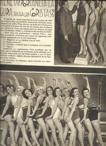 LAMINA 32382: LeRoy Prinz con sus bailarinas