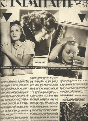 LAMINA 32407: Greta Garbo, Katherine Hepburn y Bette Davis