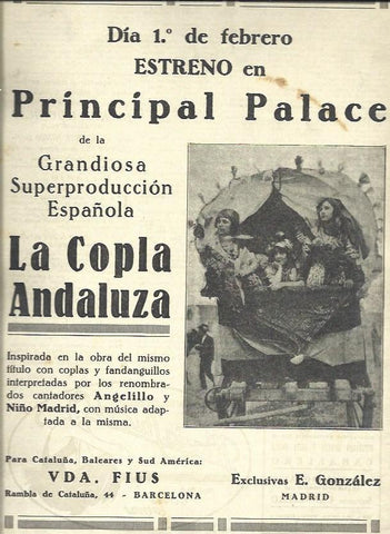 LAMINA 32443: Estreno de La Copla Andaluza en el Principal Palace
