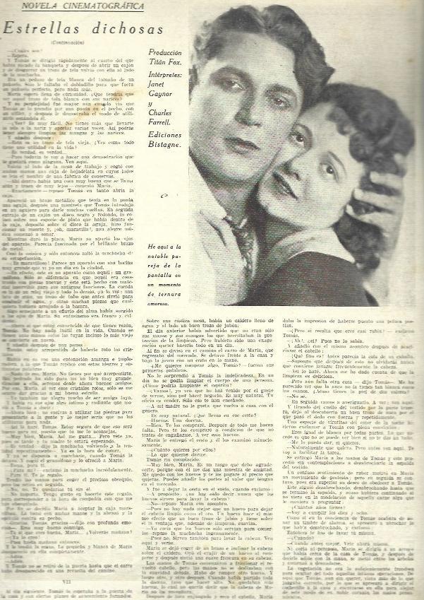 LAMINA 32444: Janet Gaynor y Charles Farrell