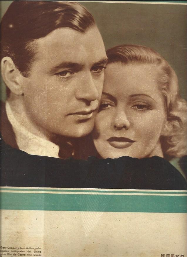 LAMINA 32414: Gary Cooper y Jean Arthur
