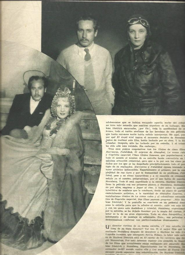 LAMINA 32372: El director Sternberg y Marlene Dietrich