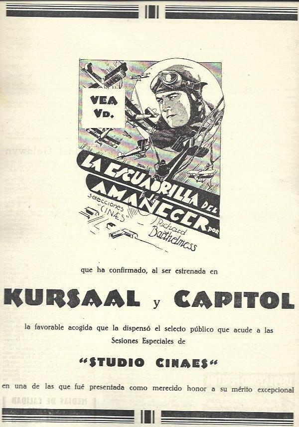 LAMINA 32418: Estreno de La Escuadrilla del Amanecer en cines Kursaal y Capitol