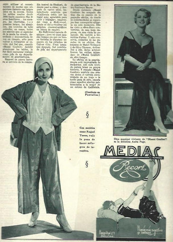 LAMINA 32420: Publicidad de Medias Recort