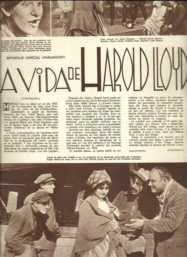 LAMINA 32371: La vida de Harold Lloyd
