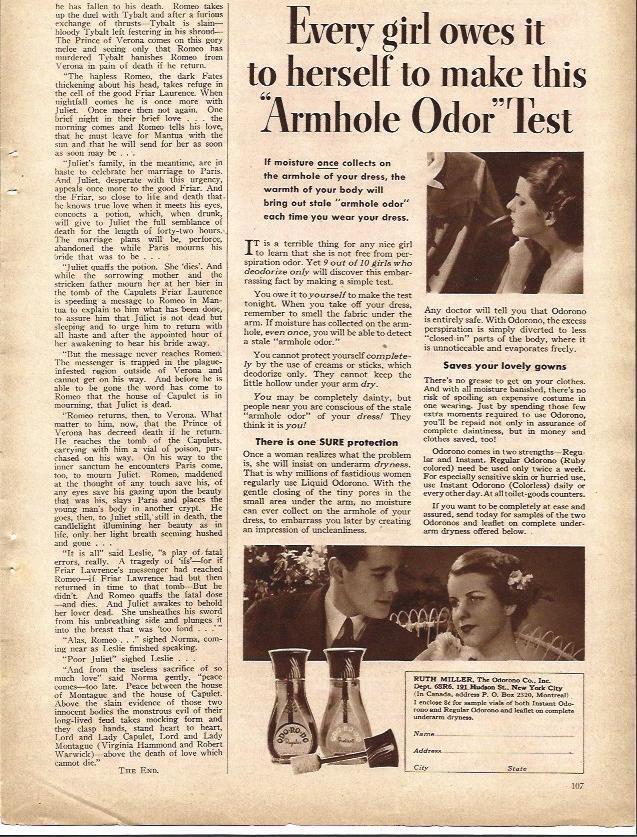 LAMINA 32319: Publicidad de desodorante de Ruth Miller