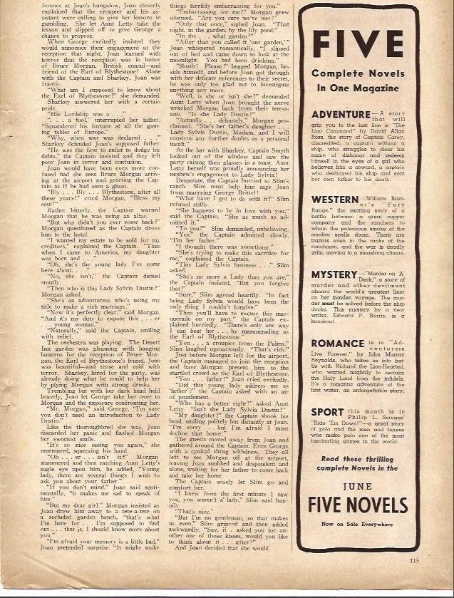 LAMINA 32323: Publicidad de June Five Novels